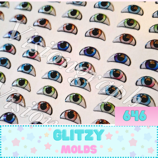 3D Eye Stickers, 5mm, Self Adhesive VG-646