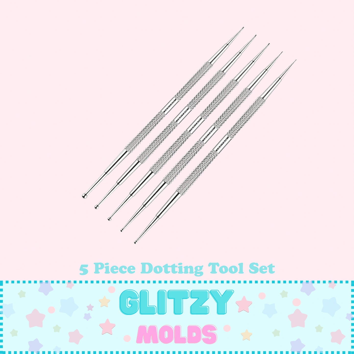 5 Pcs Dotting Tool for Clay, Set de 5 Herramientas Pinta Puntos