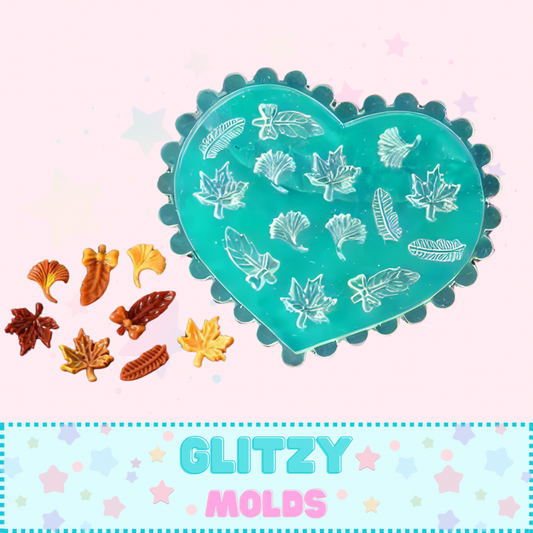 Micro Fall leafs Silicone Mold, Molde de Micro Hojitas Otoñales GM-MicroFall