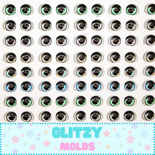 3D Eye Decals, 3D eye Stickers, 6mm & 5mm, Ojitos 3D Resinados ADM-096