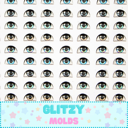 Eye Stickers, 4mm, Ojos Resinados Auto Adhesivos, El Arte de Marci ADM-054