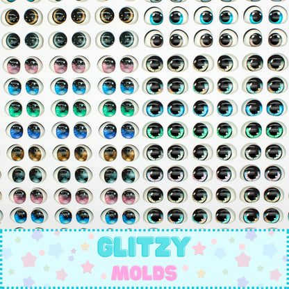 3D Eye Decals, 3D Resin Domed Stickers, Full Sheet, 5mm, 6mm or 8mm,  Ojitos 3D Resinados, Hoja Entera, Arte de Marci, ADM-Mix