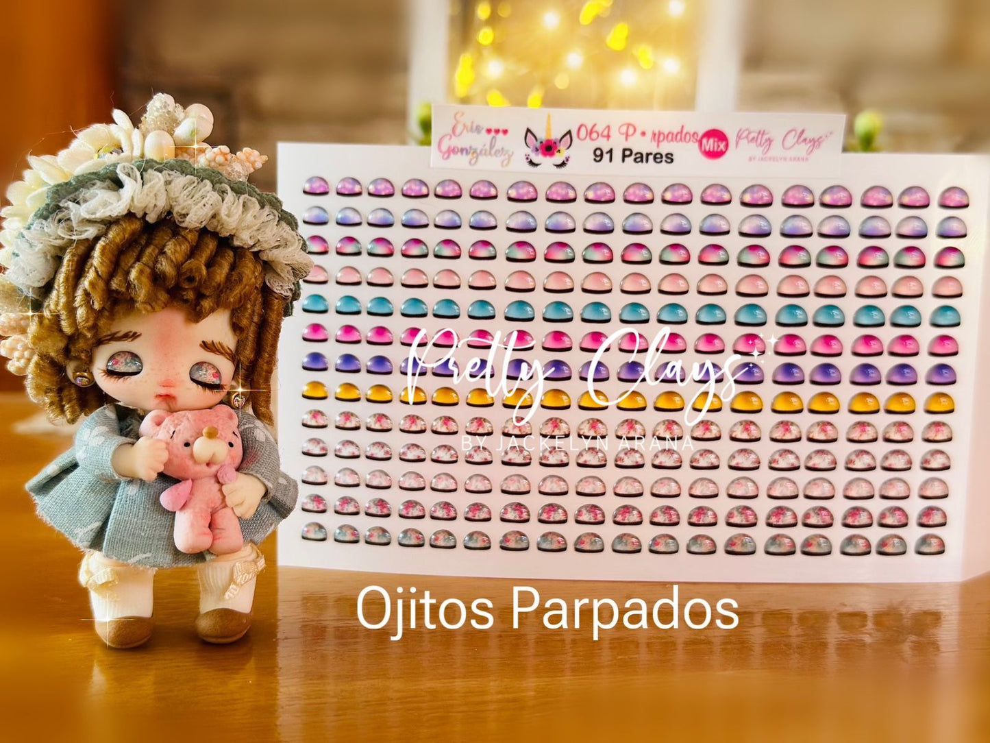 Kit de colección Ternura, colección de ojos 3D y accesorios de Pretty Clays Moldes, ojos 3D, calcomanías adhesivas