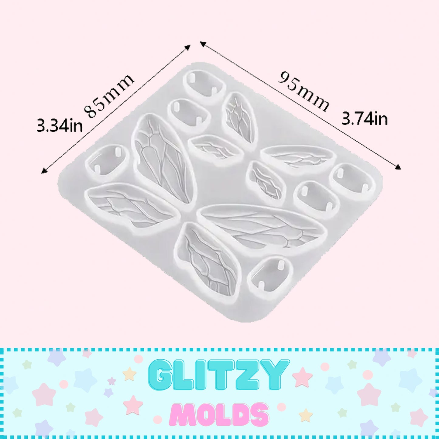 Silicone Butterfly Wing Mold ~ Molde de Silicon Alitas de Mariposa