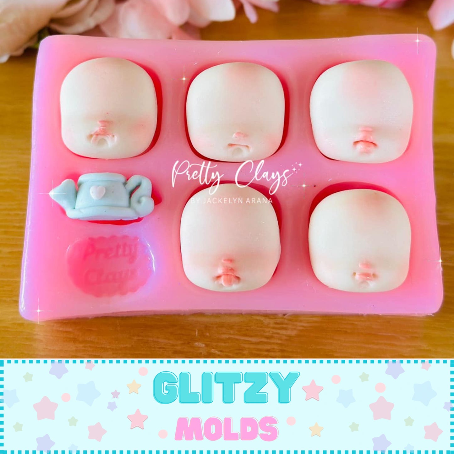 Chaparrita Mold, Multi Face Silicone Mold, Molde Chaparrita de Pretty Clays Pretty-CP