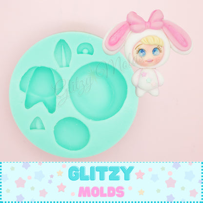 Chunky Baby Mold, Silicone Mold, Molde de Silicone GM-210