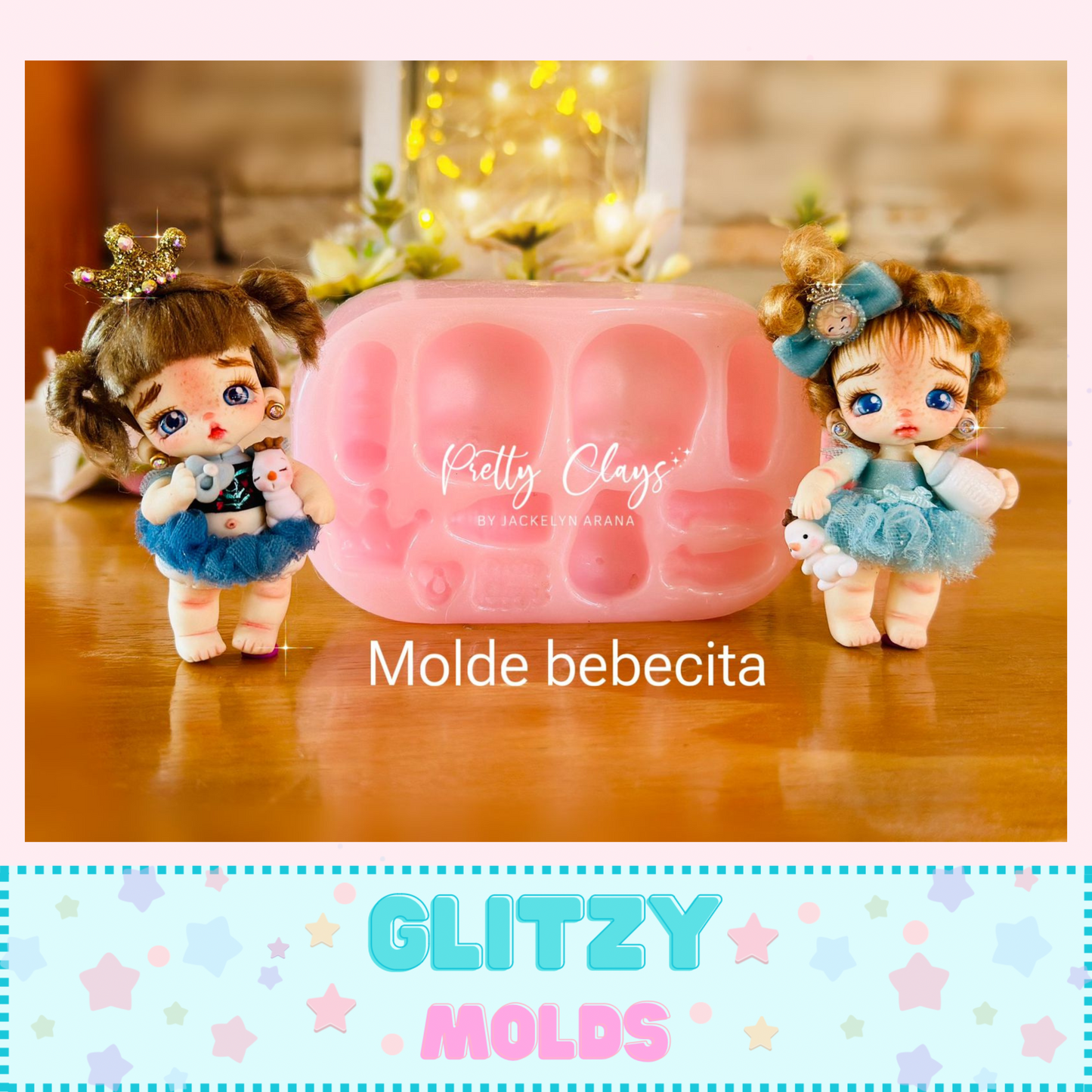 Molde Bebecita, Molde de Silicon, Moldes de Silicon de Pretty Clays Molds Pretty-Bebecita