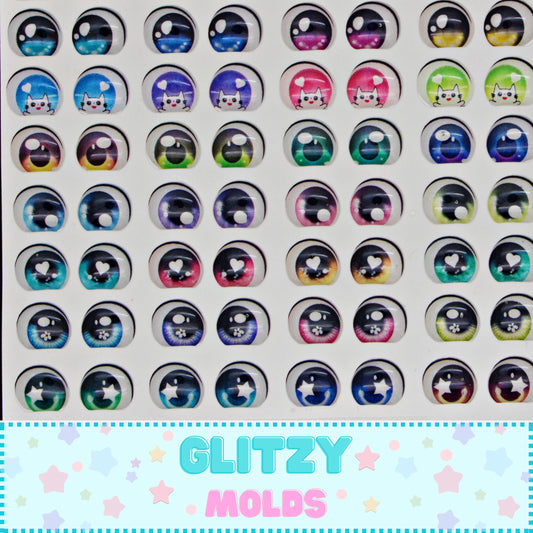 3D Eye Stickers, 5mm, Ojitos Resinados, Ojitos Auto adheribles Fantasia-1