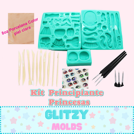 Princess Kit, Beginners Clay Starter Kit, Kit Princesas para Principiante GM-Kit 2