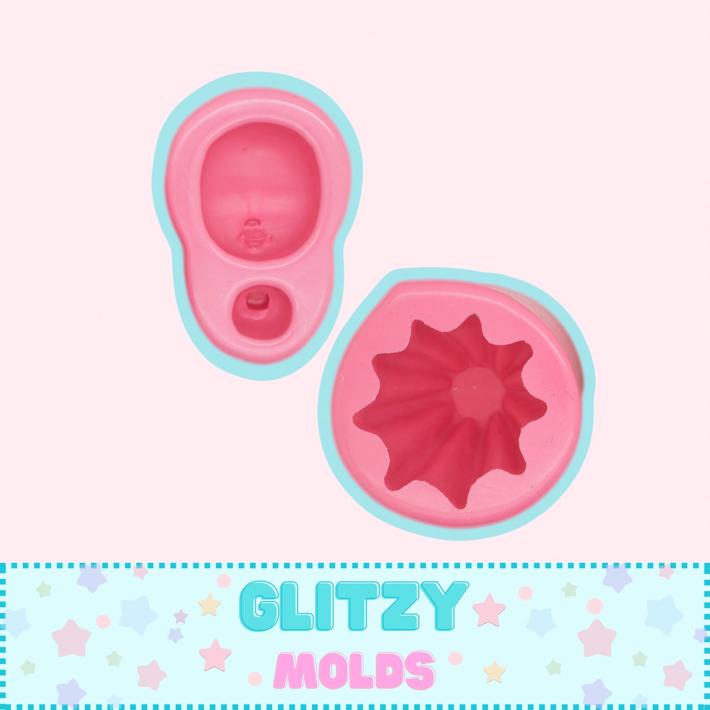 Molde de Silicon de Muñeca para Topper de Pastel, Molde Coquette de Mari García MG-205