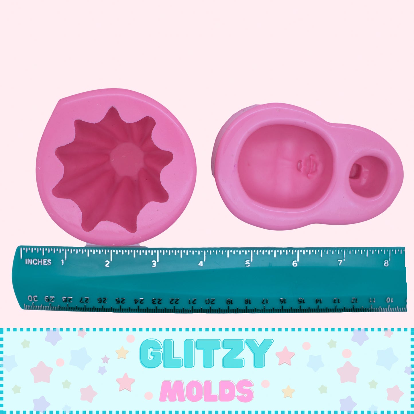 Molde de Silicon de Muñeca para Topper de Pastel, Molde Coquette de Mari García MG-205