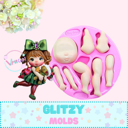 Dalila Doll, Silicone Mold, Molde Dalila de Vango en colaboracion con Mari Garcia MG-100