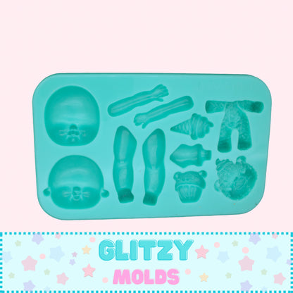 Baby Damara Mold, Molde Damara, Moldes de Silicone Edith Hernandez EH-5.23.3