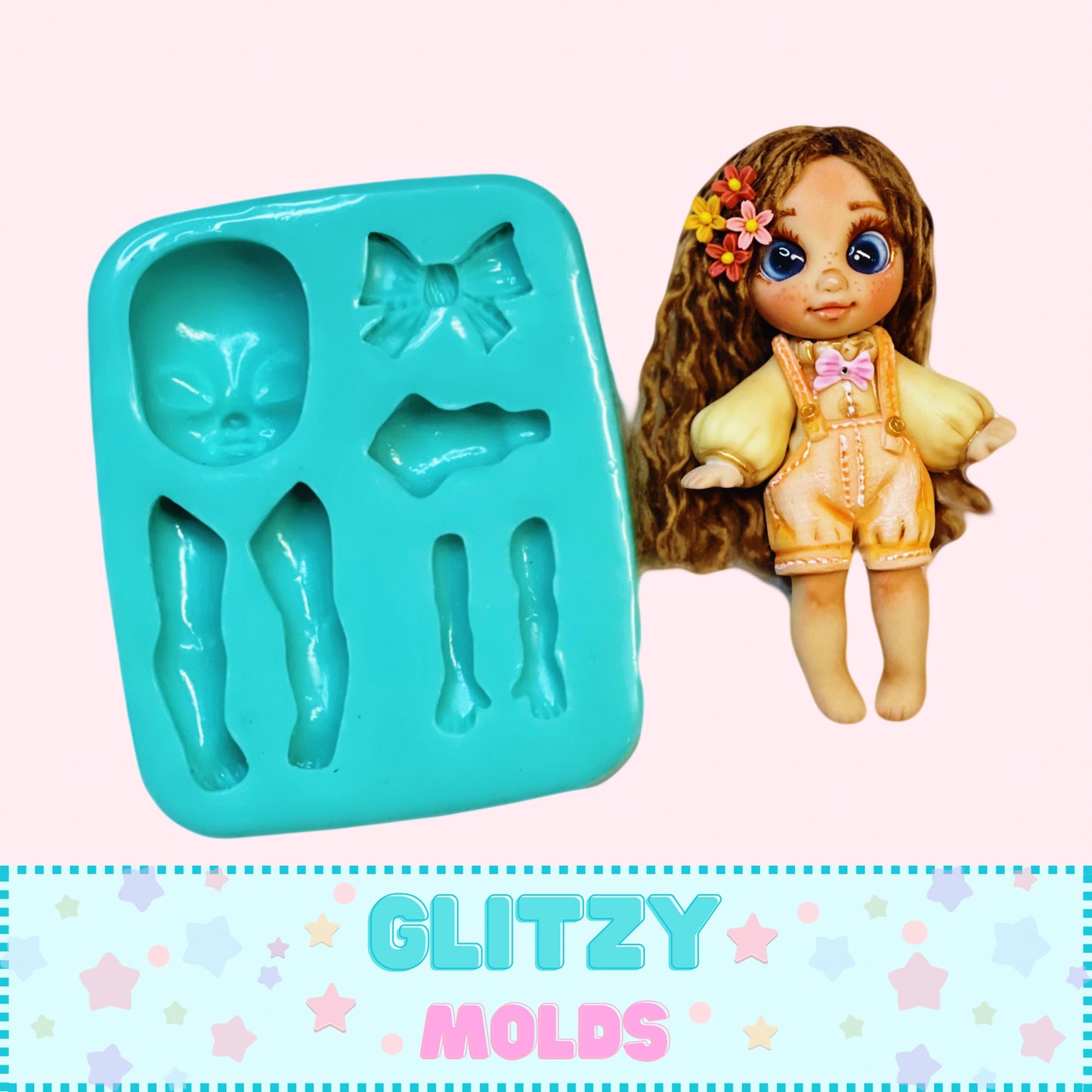 Sweet Girl, Silicone Mold, Molde Dulzura de El Arte de Marci