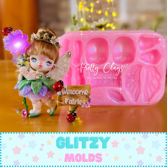 Illusion Mold, Fairies Silicone Mold, Silicone Molds by Pretty Clays Molds PCM-Illusion