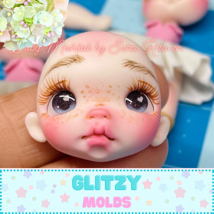 Kary Baby Doll, Silicone Mold, Molde Kary Baby de BABY Moñitos by Sara' Rito'  MG-111