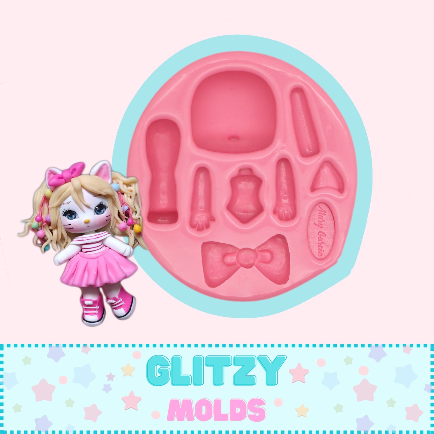 Sweet Katty, Silicone Mold, Molde Katty de Mari Garcia MG-202