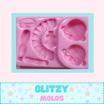 Molde Mia de Bisutería Lily's, Moldes de Silicone BL24-4