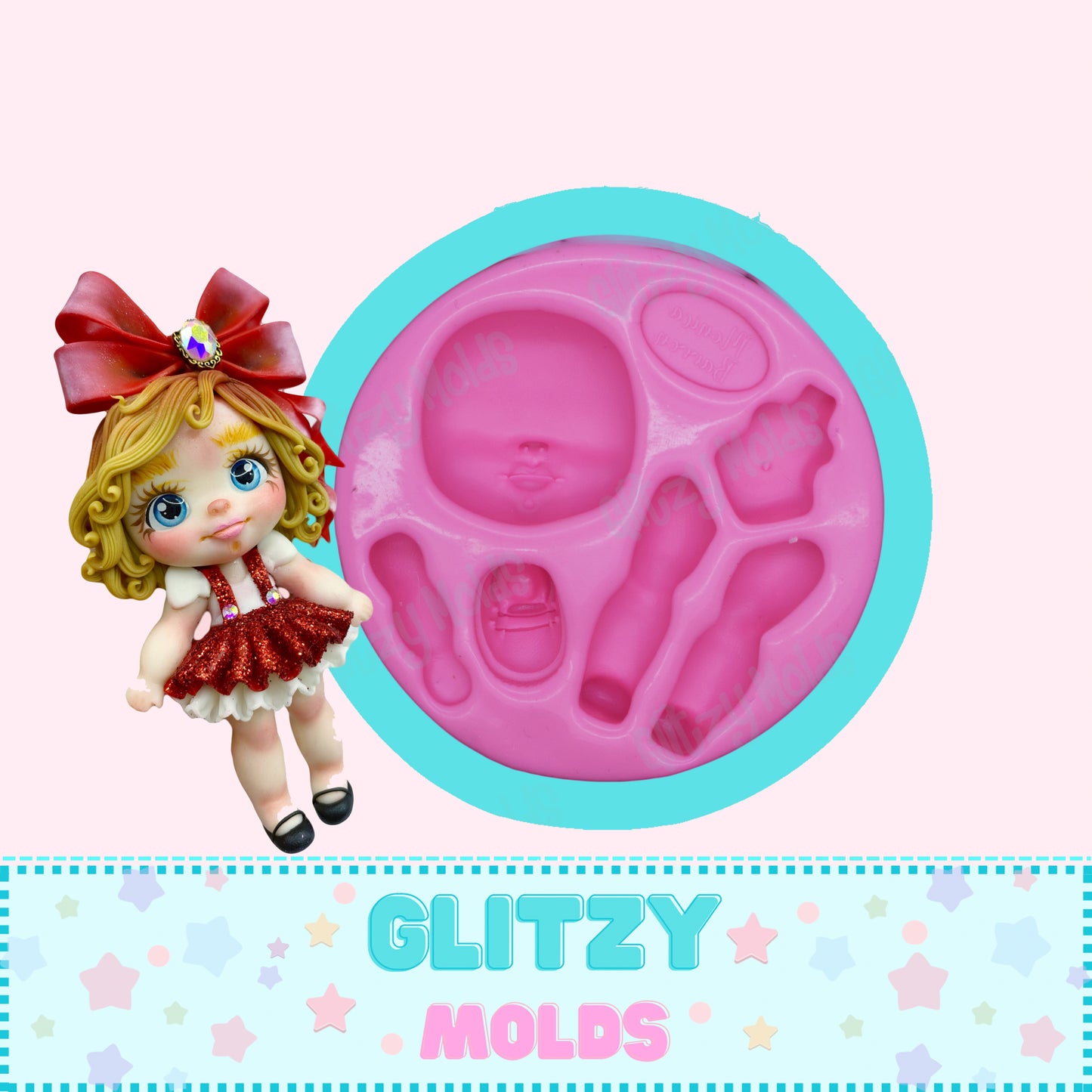 Mini Princess Silicone Mold, Molde de Mini Princesas, Silicone Mold, Molde  de Silicone GM-8-3