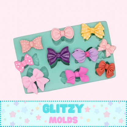 Bows Collection, Silicone Mold, Molde Moñitos, Molde de Silicon para porcelana fria  GM-2.27-4