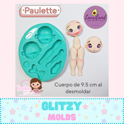 Molde de Silicona Paulette, Molde Paulette de Tookie Shop TS-Paulette