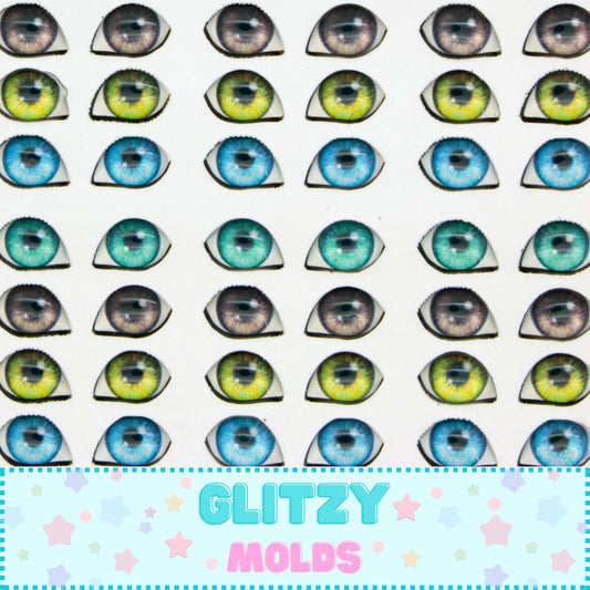 Stickers, 3D Resin Eyes, Ojos Resinados 3D, Ojitos Auto adheribles  GM-116