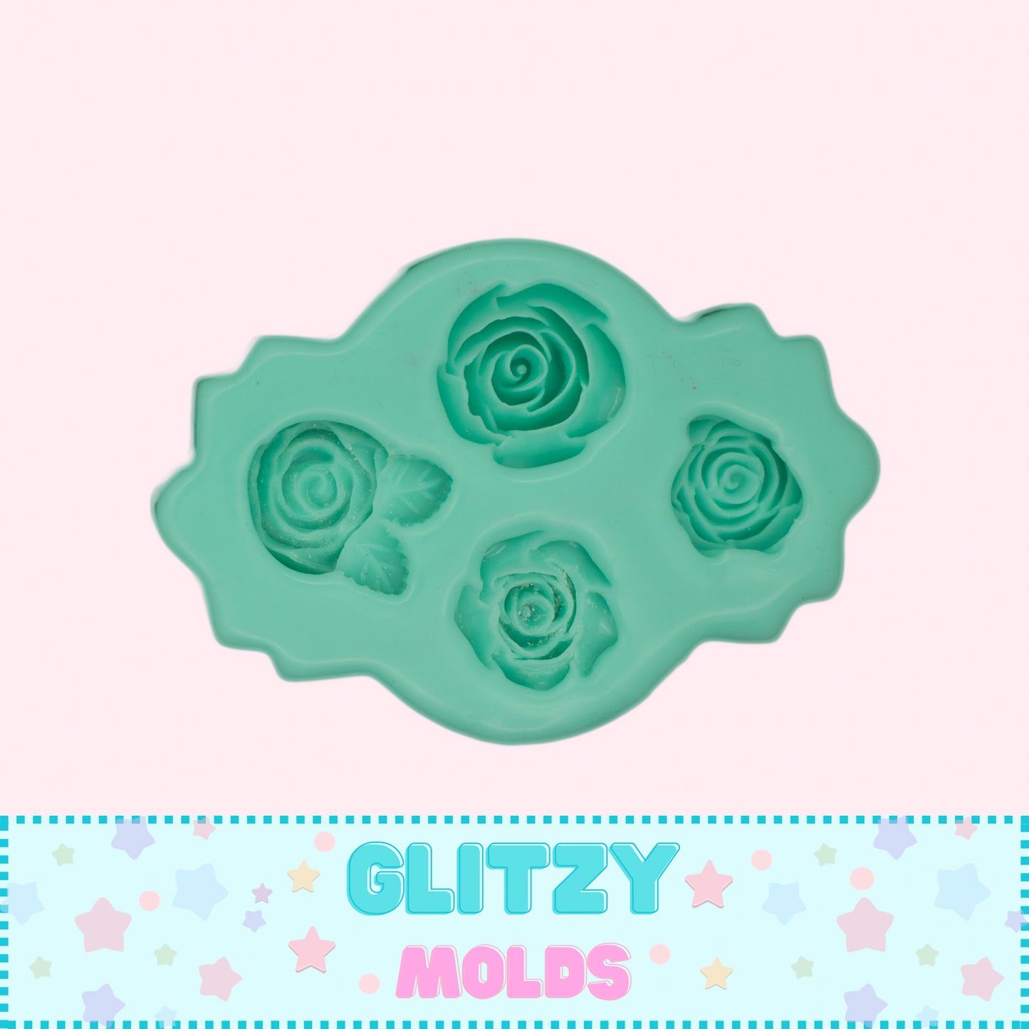 Roses Silicone Mold, Mini Molde Rosas, Molde de Silicon para porcelana fria  GM-7.27.3