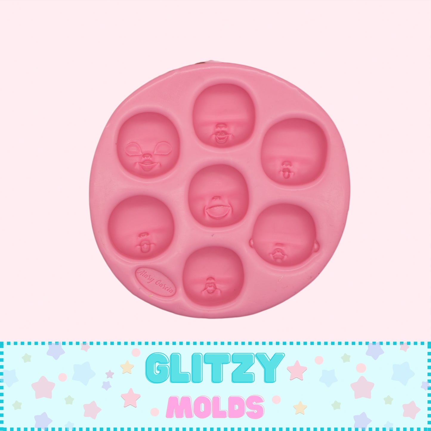 Mold Enchanting Smiles, Silicone Mold, Molde Sonrisas de Encanto de Mari Garcia MG-C1