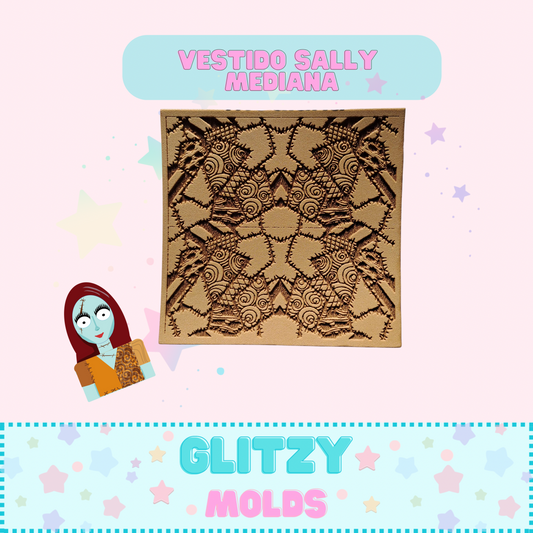 Medium Sally Dress Foam Texture, Clay Texture Mat, Sally-Med