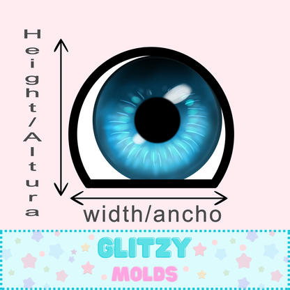 Stickers, 3D Resin Eyes, Ojos Resinados 3D, Ojitos Auto adheribles  GM-115