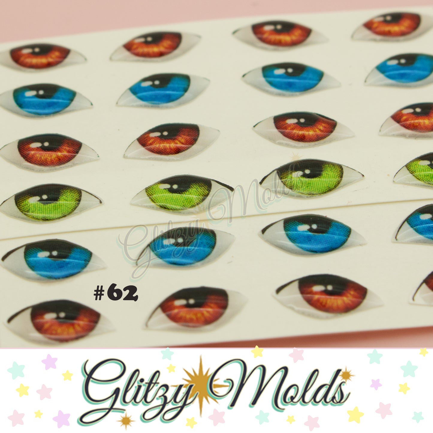 Resin Eyes Stickers 