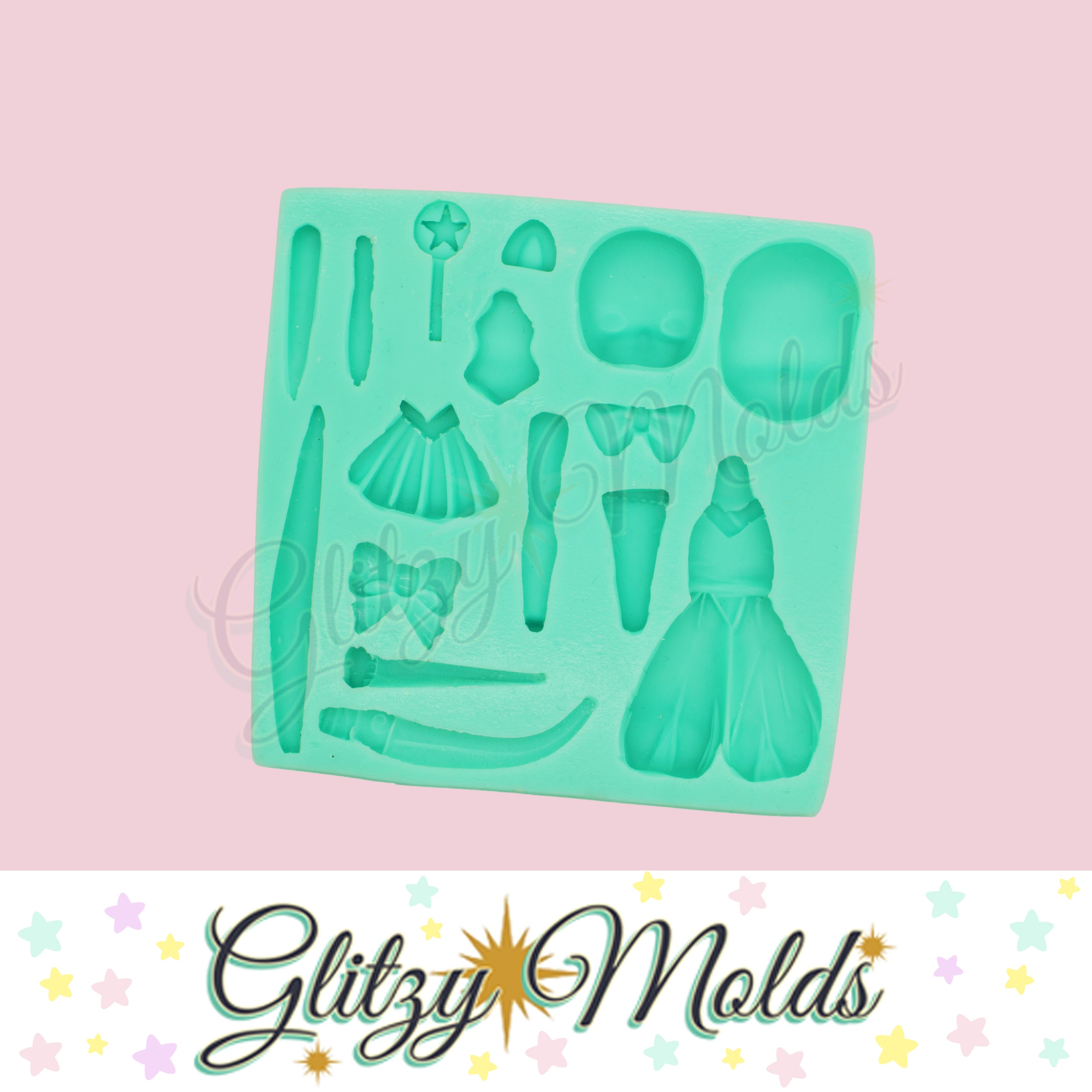 Pudding, Silicone Face Molds For Scaled Figurine
