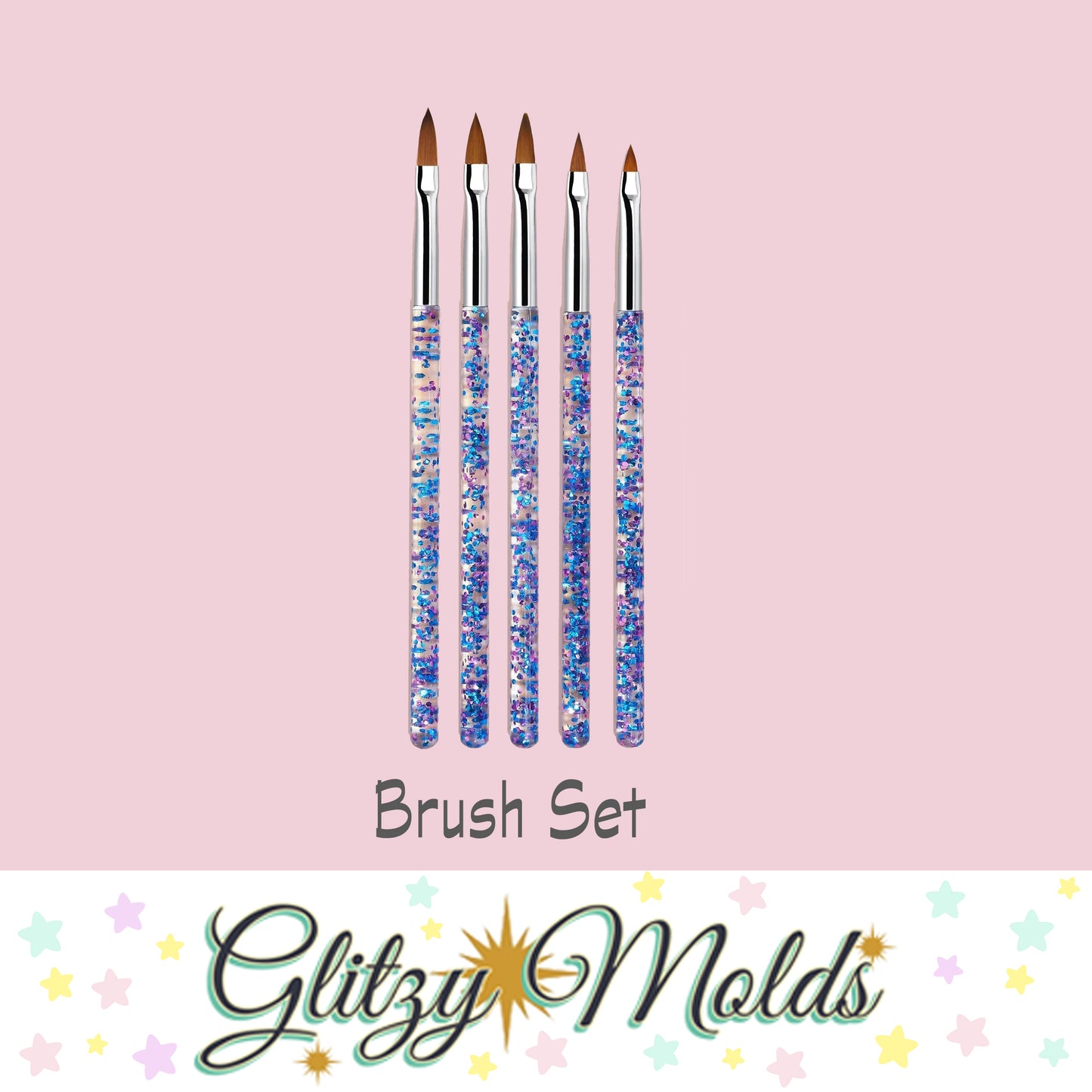 Shading Brush Set, 5 piece Set, Set de Pinceles para Matizar