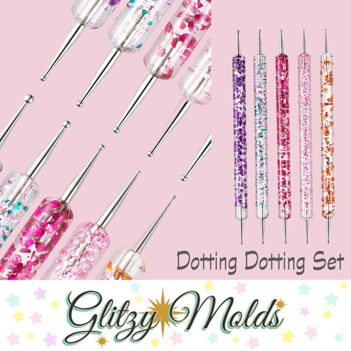 5 Pcs Dotting Tool for Clay, Set de 5 Pinta Puntos