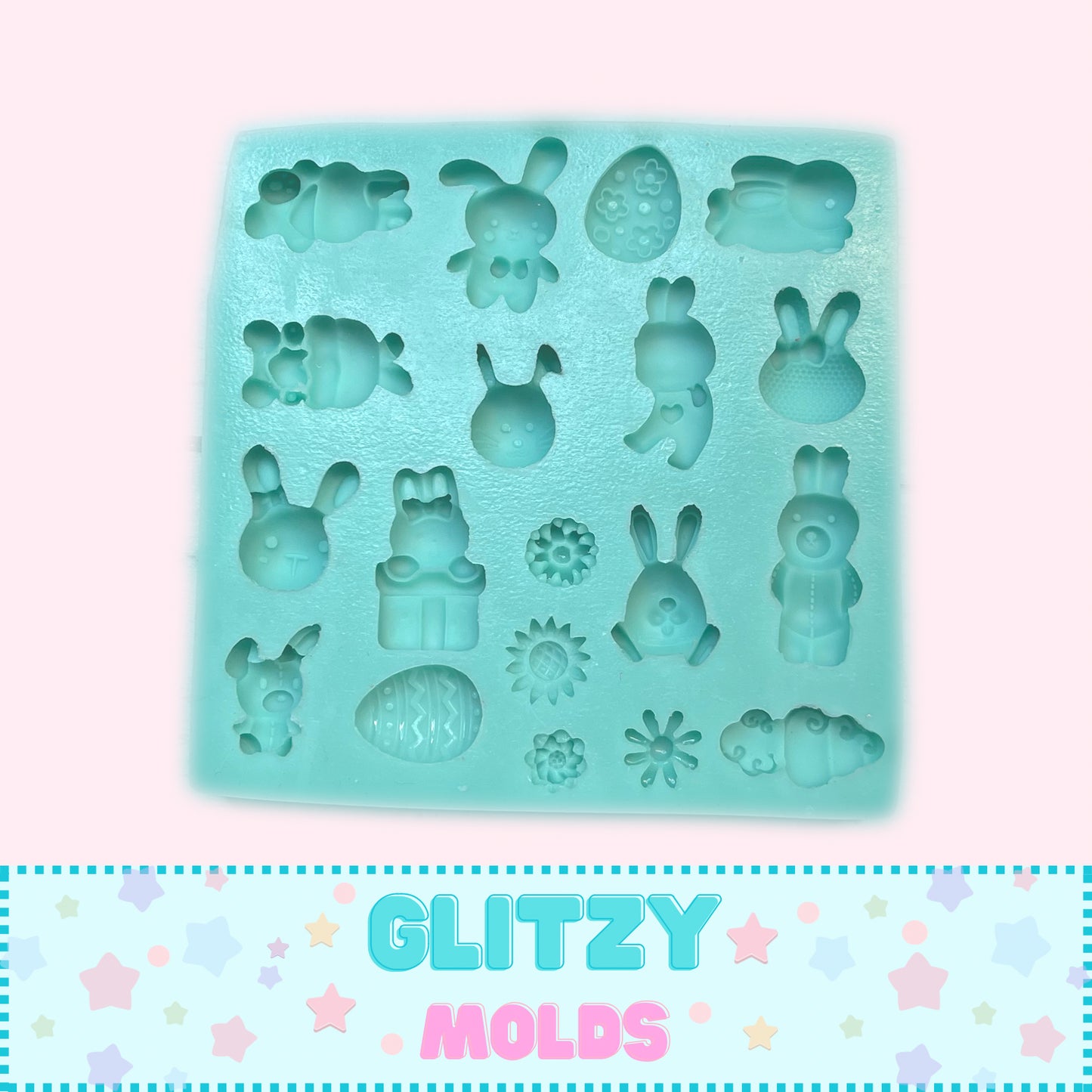 Easter Mini Complements, Silicone Mold, Molde Mini Complementos de Pascua GM-2.2