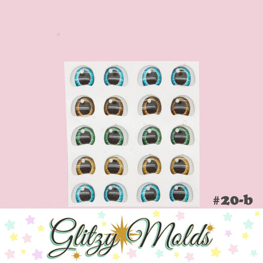 3D Eye Stickers, Ojos Resinados Auto adheribles GM-20b