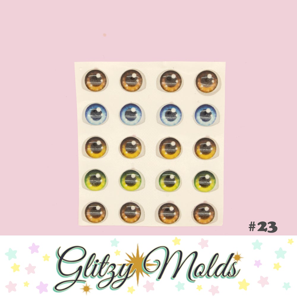 3D Eye Stickers, Ojos Resinados Auto adheribles GM-23