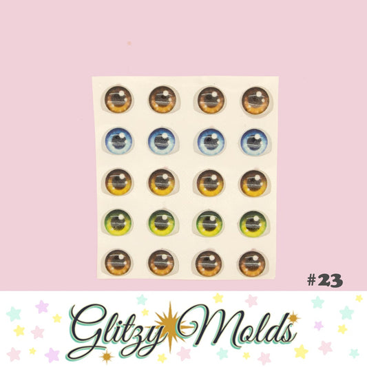 3D Eye Stickers, Ojos Resinados Auto adheribles GM-23