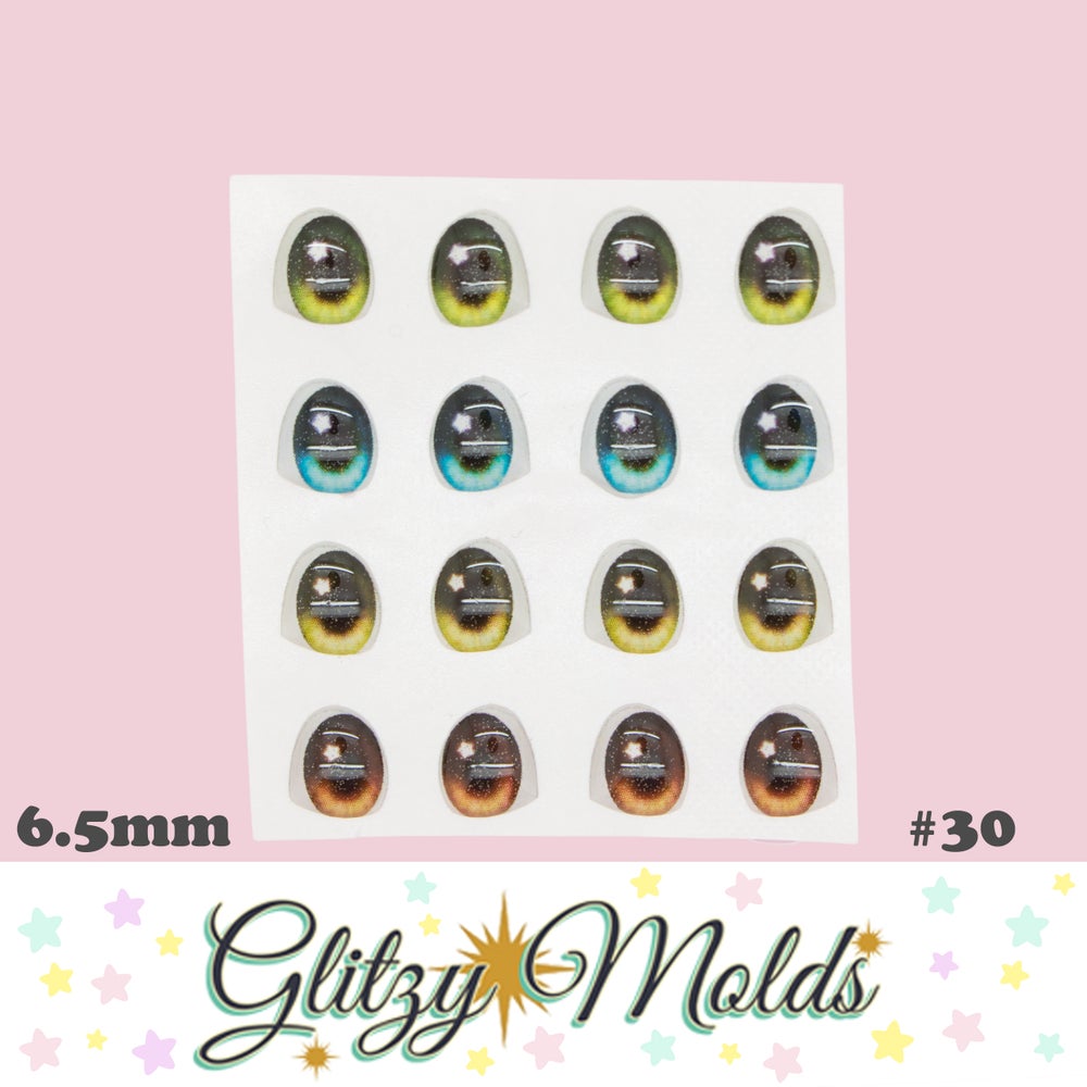 3D Eye Stickers, 3D Resin Eyes, Ojos Resinados, 4mm & 6mm, Ojitos Auto adheribles GM-30