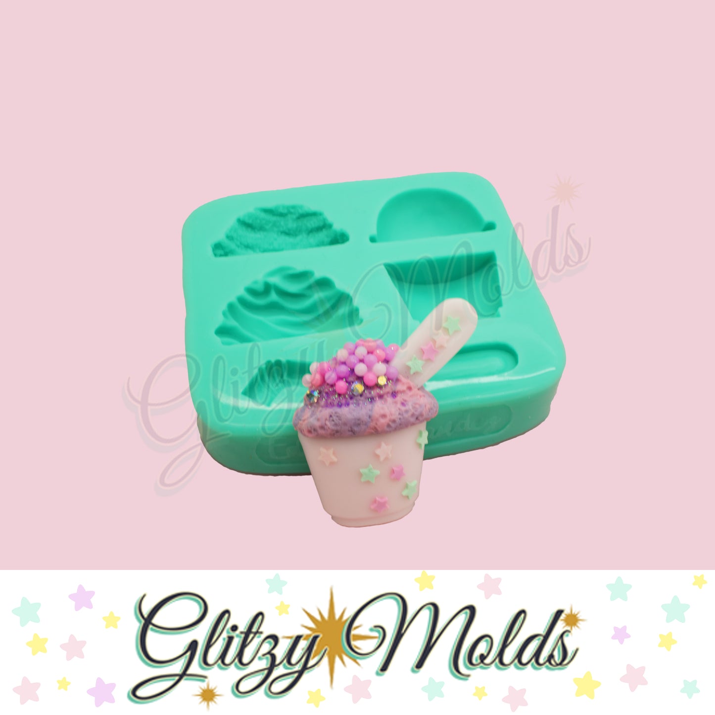 Ice Cream Silicone Mold, Molde de Silicone, Molde Heladitos