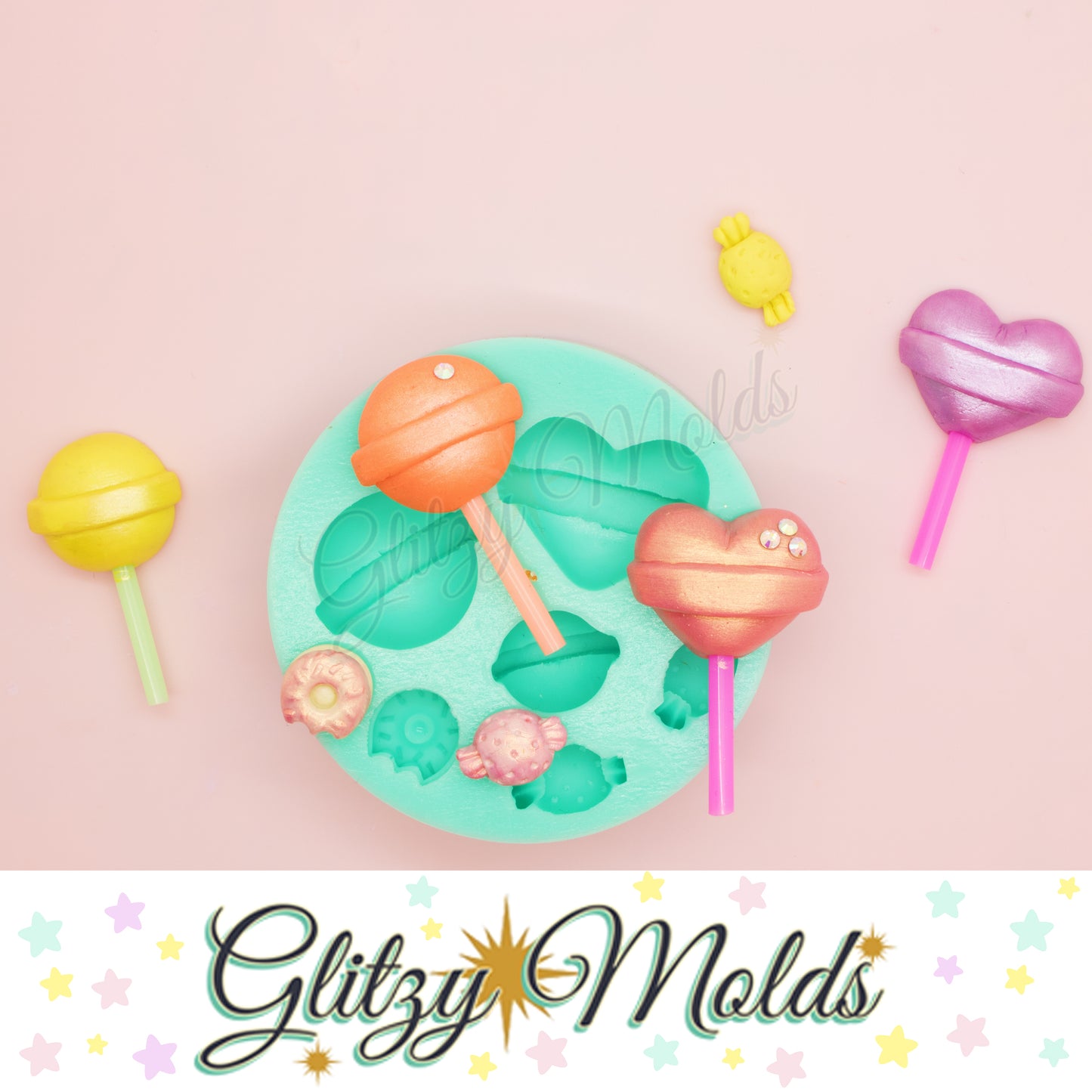 Lollipop Silicone Mold, Molde de Paletitas, Silicone Mold, Molde de Silicone GM-8-1