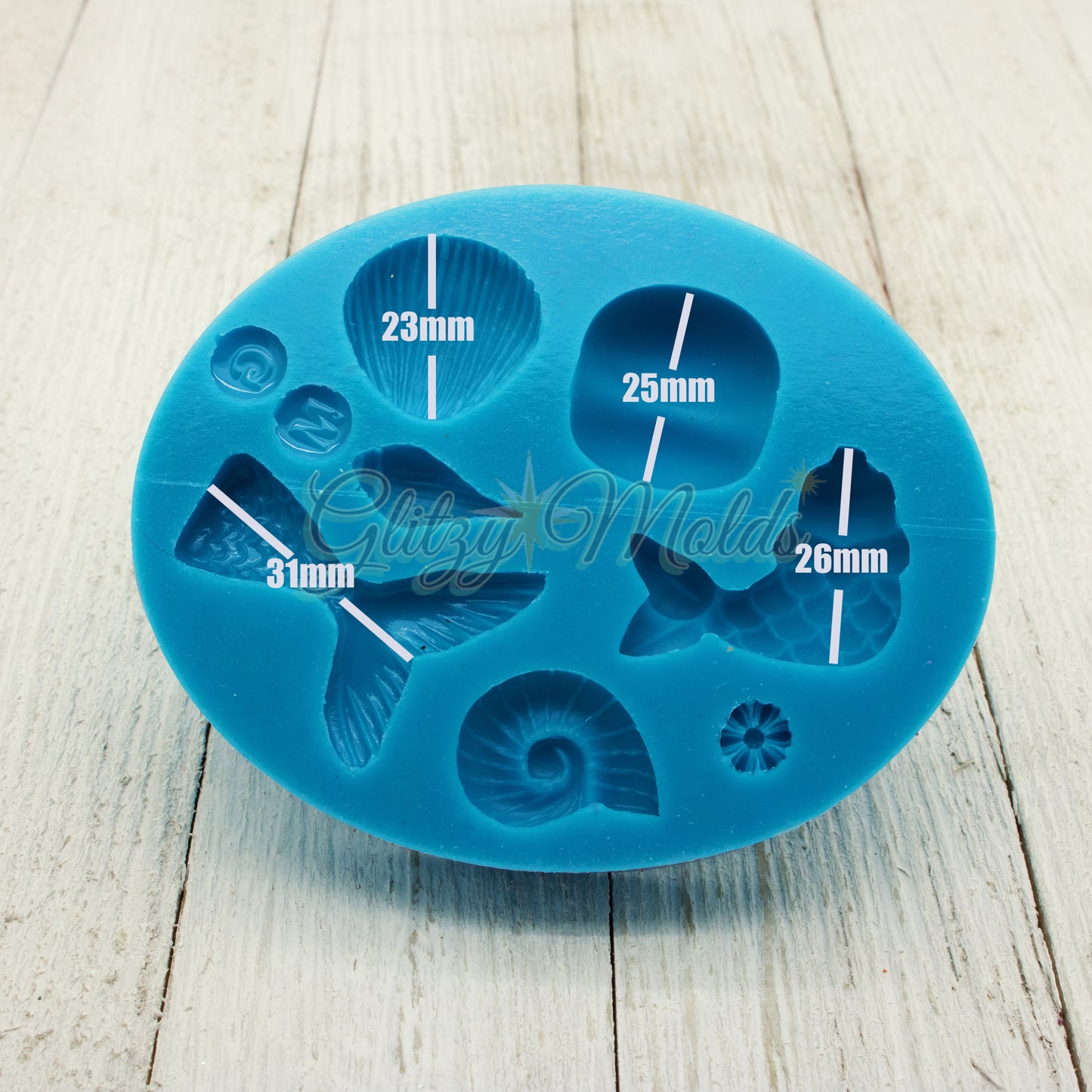 Cute Mermaid Silicone Mold, Molde Porcelana Fria, Molde de Sirena GM-5