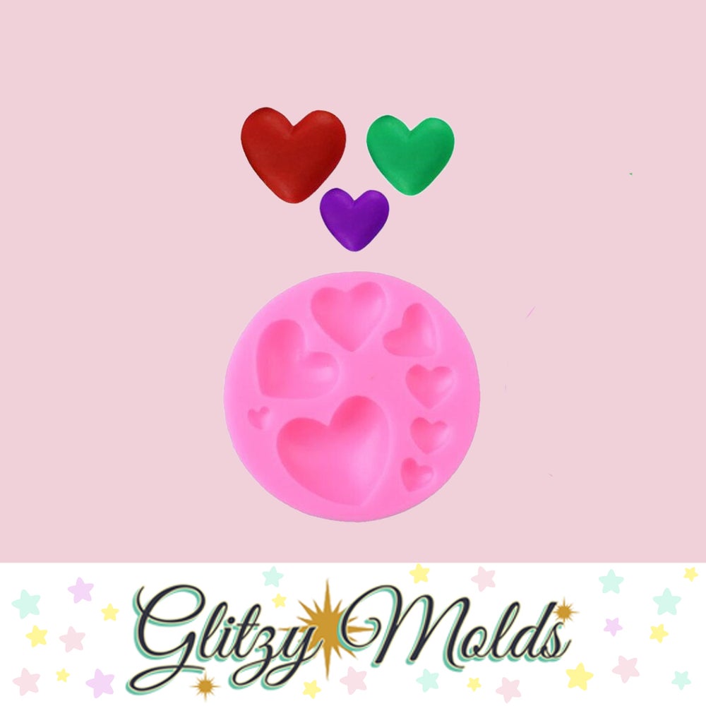 Mini Heart Dome Silicone Mold, Semi Heart Silicone Mold, Portion Silicone Mold