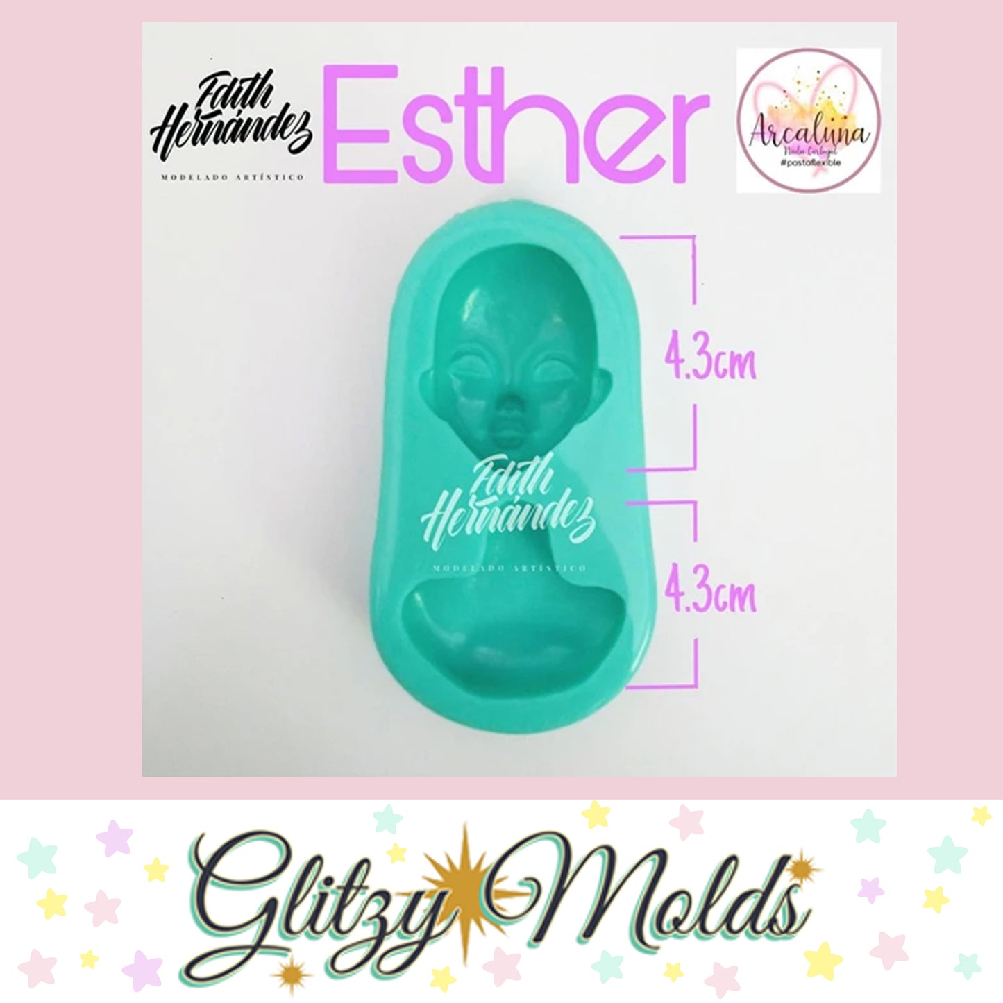 Esther Mold, Molde Esther de Arcaluna, Doll torso Applique Silicone Mold