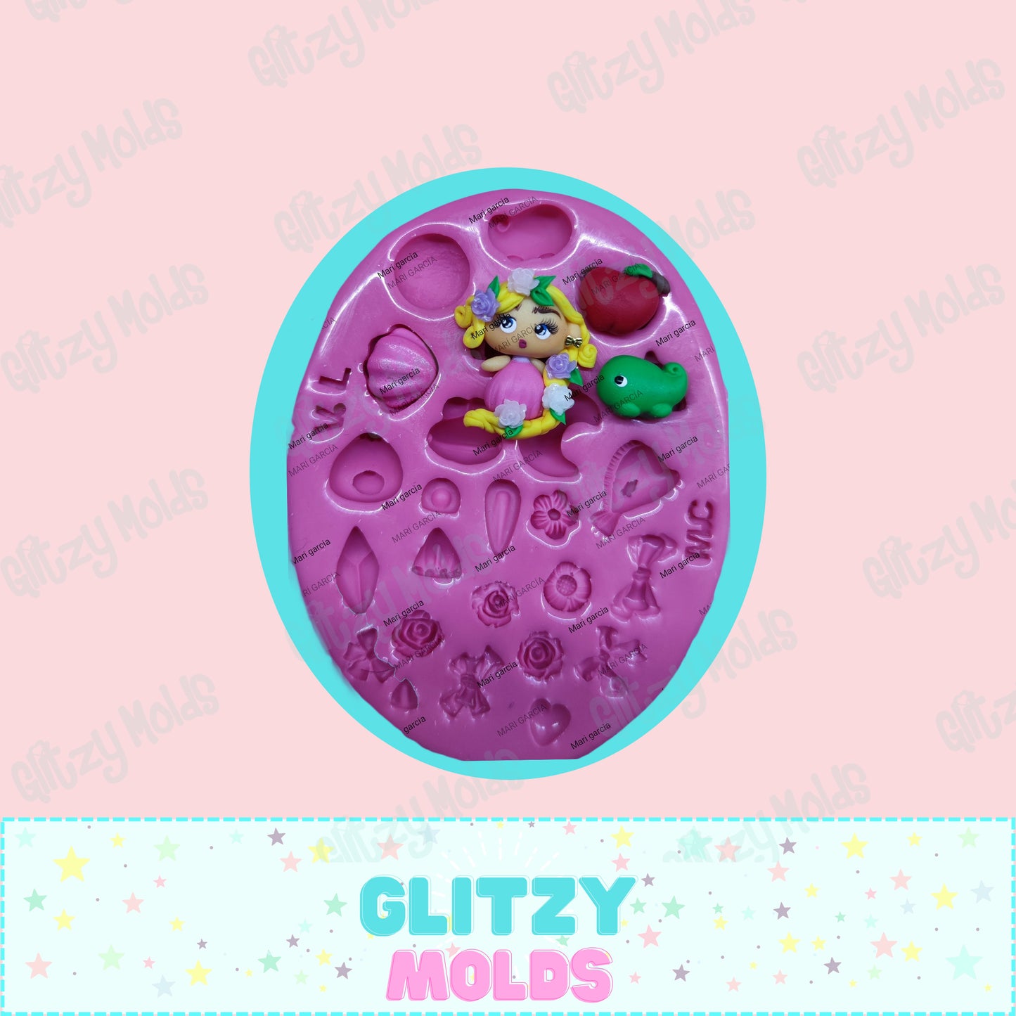 Mini Princess, Silicone Mold, Mini Princesas Molde #5 de Lili Valenzuela y Mari Garcia