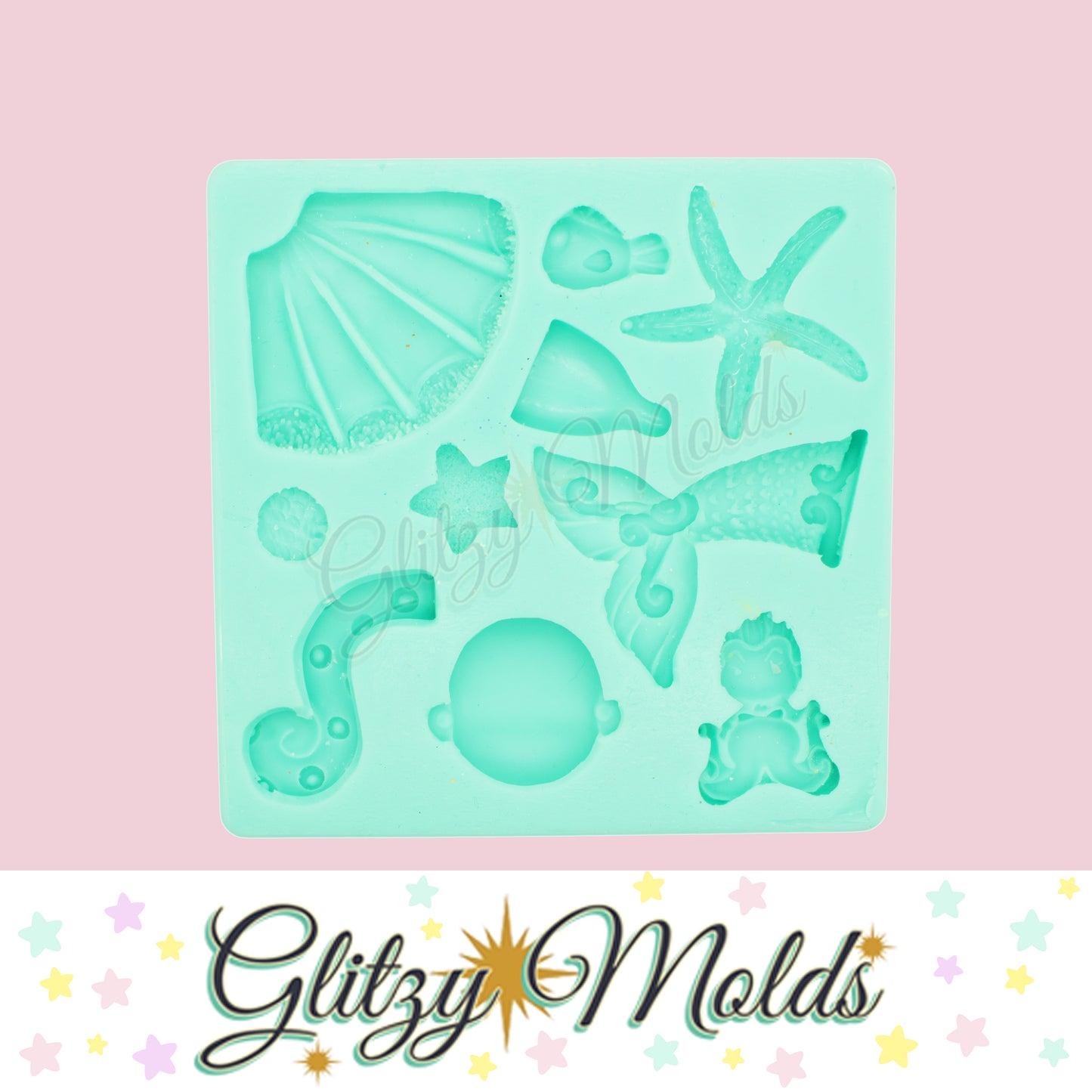 Princess Collection, Mermaid Silicone Mold, Collecion Princesas, Molde Porcelana Fria GM-PC2