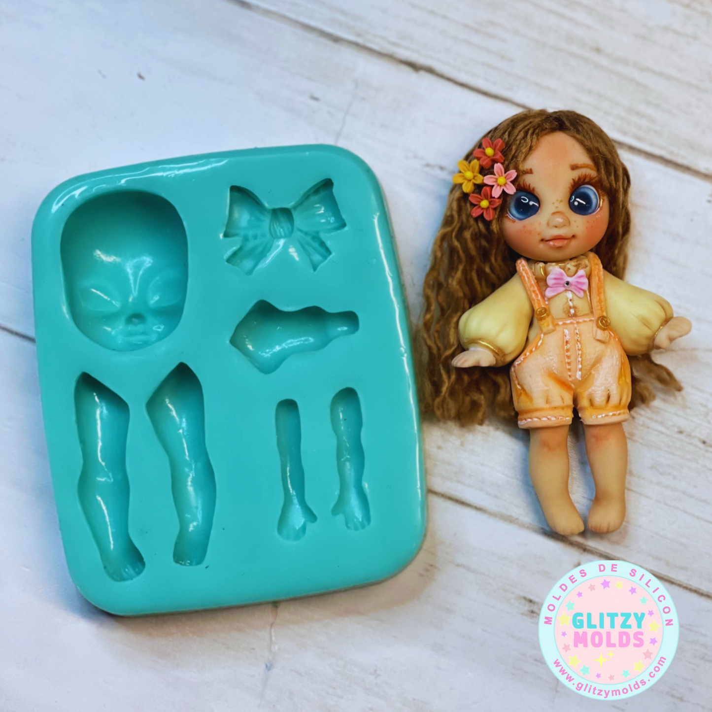 Sweet Girl, Silicone Mold, Molde Dulzura de El Arte de Marci