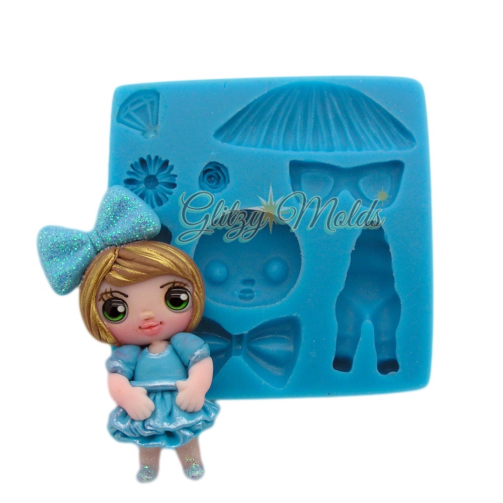 LOL Doll Silicone Mold, Molde LOL, Applique Silicone Mold GM-8S